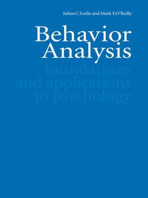 cover image of Behavior Analysis
